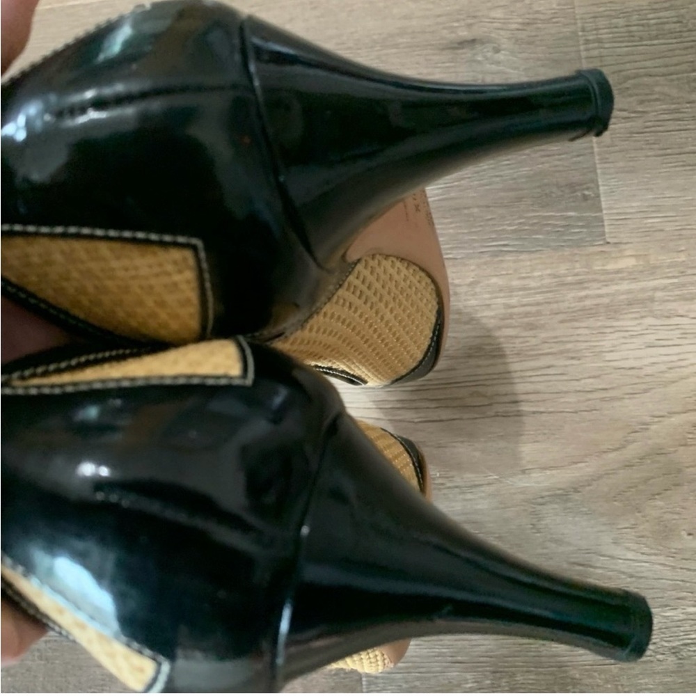 Prada Cap Toe Raffia Heel - Picture 8 of 8